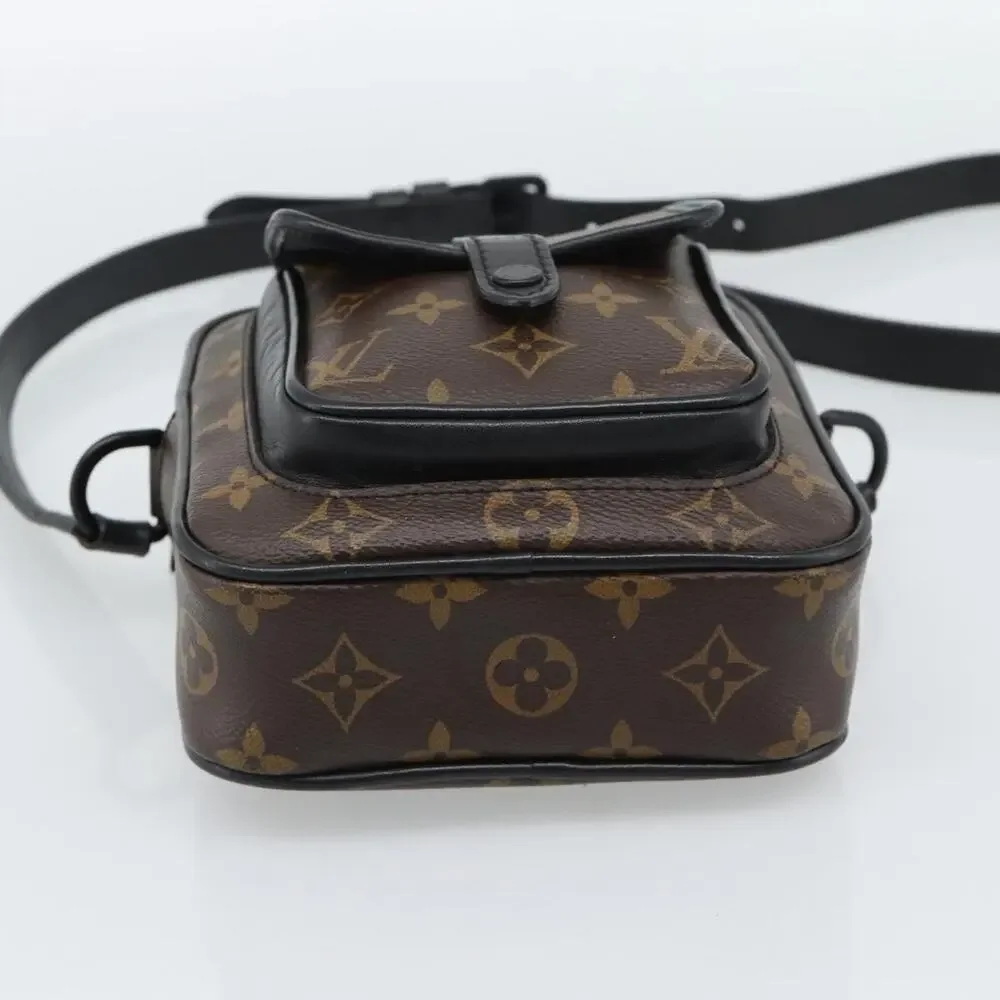 Louis Vuitton Monogram Macassar Christopher Shoulder Bag Brown